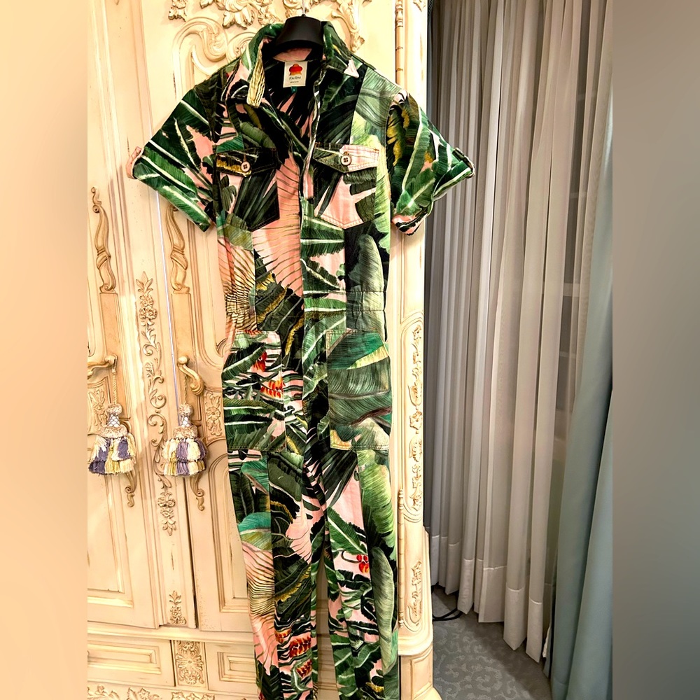 Awesome Farm Rio zip up jumpsuit
